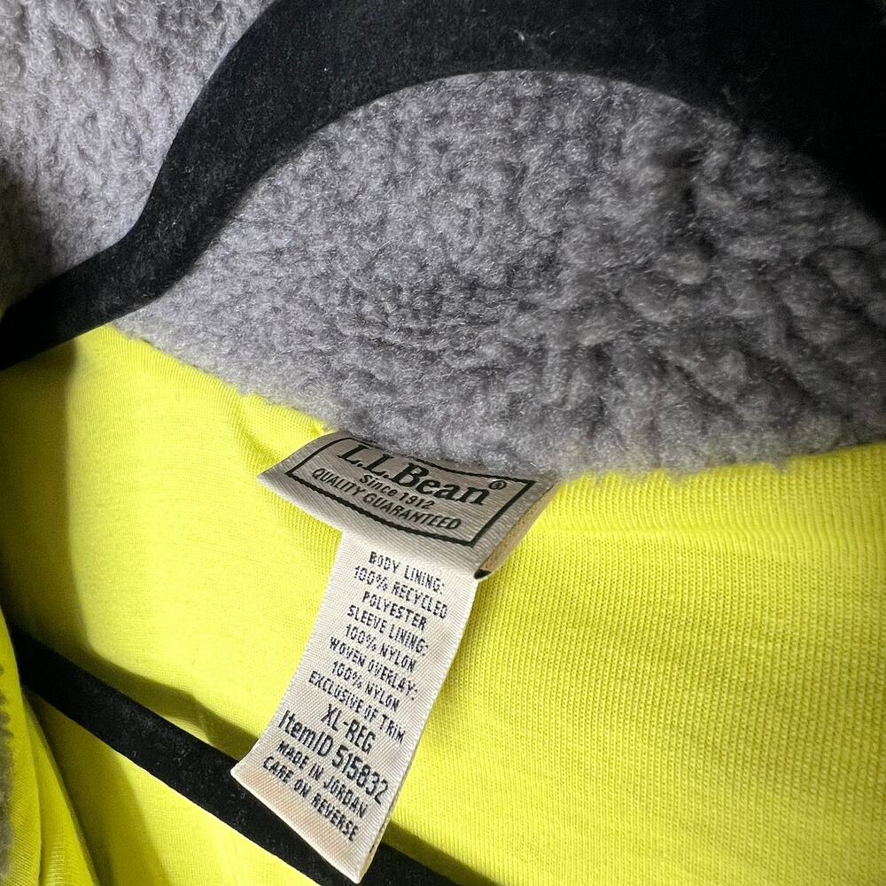 L.L. Bean Sherpa Fleece Snap Button Jacket Size XL - Picture 7 of 8